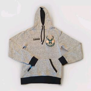 Milwaukee Bucks Adidas Hoodie NBA Adidas Mens Small Black White Sweatshirt